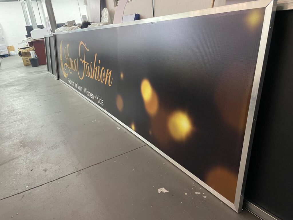 Big Signage with metal frame